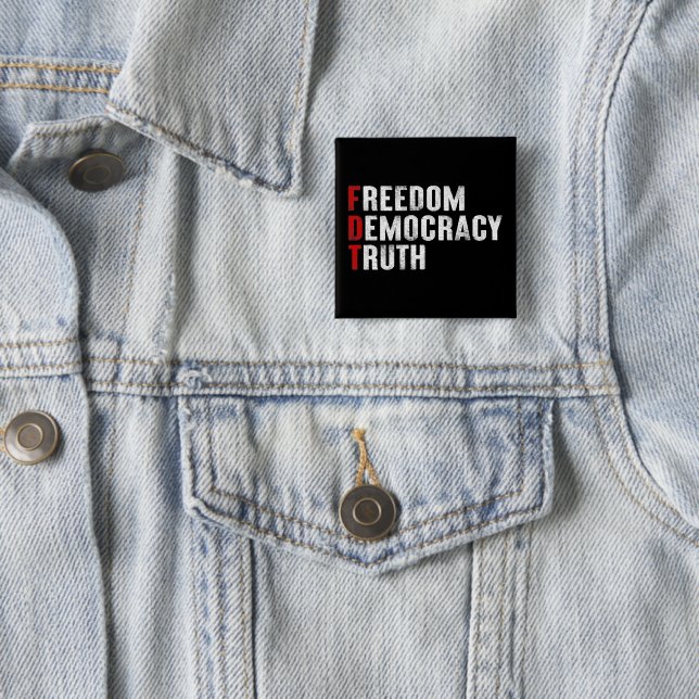 Freiheit Demokratie Wahrheit Button (Beispiel)
