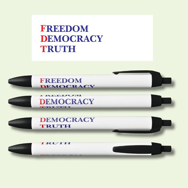 Freiheit Demokratie Wahrheit Kugelschreiber (Von Creator hochgeladen)