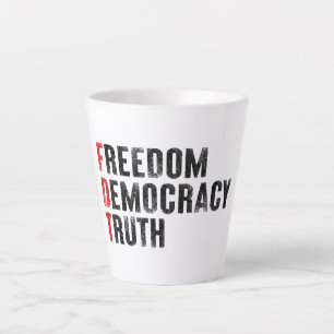 Freiheit Demokratie Wahrheit Milchtasse