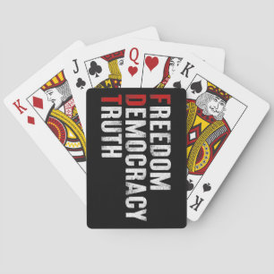 Freiheit Demokratie Wahrheit Spielkarten