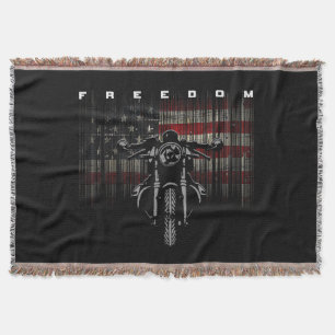 Freiheit der amerikanischen Flagge für Motorräder Decke