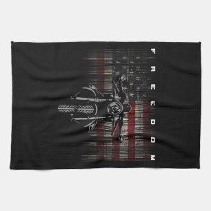 Freiheit der amerikanischen Flagge für Motorräder Geschirrtuch
