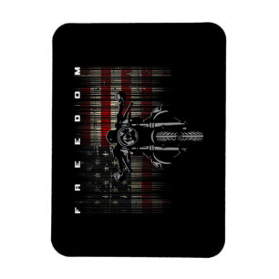 Freiheit der amerikanischen Flagge für Motorräder Magnet