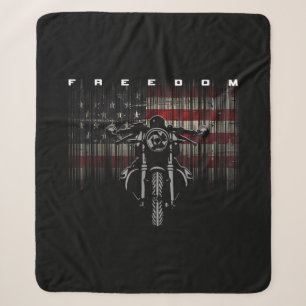 Freiheit der amerikanischen Flagge für Motorräder Sherpadecke