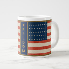 Freiheit der amerikanischen Flagge Jumbo-Tasse