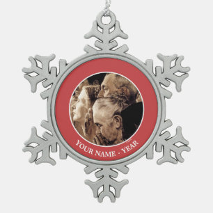 Freiheit der Anbetung Schneeflocken Zinn-Ornament