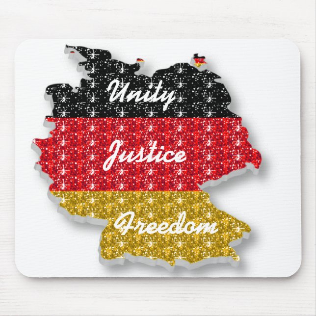 Freiheit der deutschen Flagge Mousepad (Vorne)