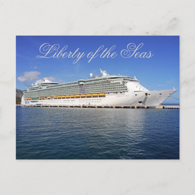 Freiheit der Meere - Royal Caribbean Cruise Lines Postkarte (Vorderseite)