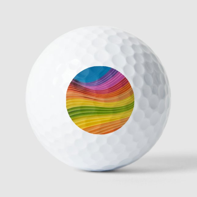 Freiheit des Regenbogens Golfball (Vorderseite)