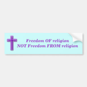 Freiheit des Religions-Autoaufklebers Autoaufkleber