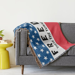Freiheit ein echter Patriot Decke