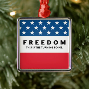 Freiheit ein echter Patriot Ornament Aus Metall