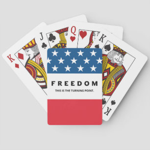 Freiheit ein echter Patriot Spielkarten