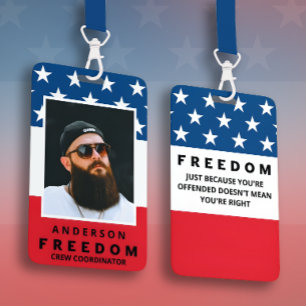 Freiheit Ein wahrer Patriot Ausweis