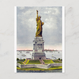 Freiheit erleuchtet die Welt Postkarte