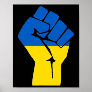 Freiheit Faust Ukraine Poster
