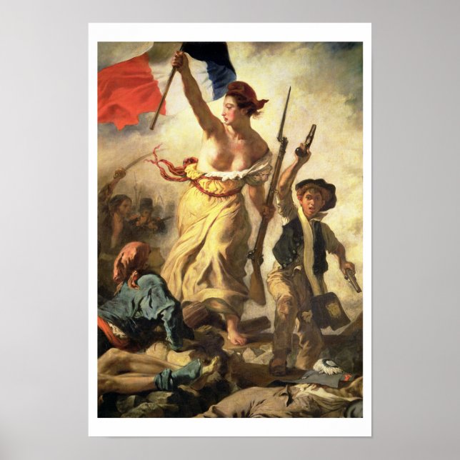Freiheit Führend des Volkes, 28. Juli 1830 (Öl auf Poster (Vorne)