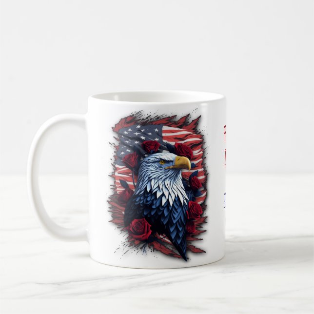 Freiheit für alle Vaterländischen Adler Kaffeetasse (Links)