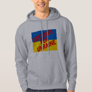 FREIHEIT FÜR DIE UKRAINE mit Fahne Hoodie