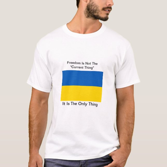 Freiheit für die Ukraine T-Shirt (Vorderseite)