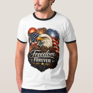 Freiheit für immer – Realistischer Weißkopfseeadle T-Shirt