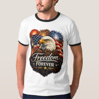 Freiheit für immer – Realistischer Weißkopfseeadle T-Shirt