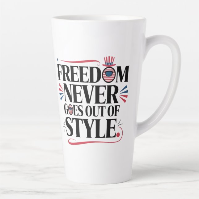 Freiheit geht nie im Stil Milchtasse (Rechts)