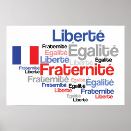 Freiheit, Gleichheit, Brüderlichkeit, französische Poster