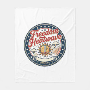 Freiheit Hitze Patriotisch Wetter Sommer Fleecedecke