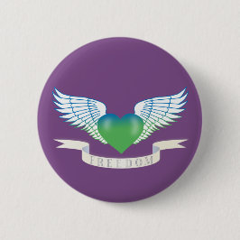 Freiheit hören mit Flügeln Button