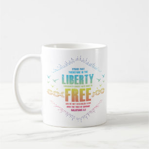 Freiheit in Christ Galatians 5 Tasse