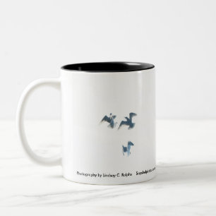 Freiheit in der Flug-Tasse Zweifarbige Tasse