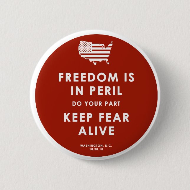 Freiheit in der Gefahr! Button (Vorderseite)