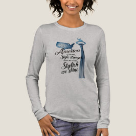 Freiheit in Ebenen - Amerika stark, Stil stärker Tri-Blend Shirt