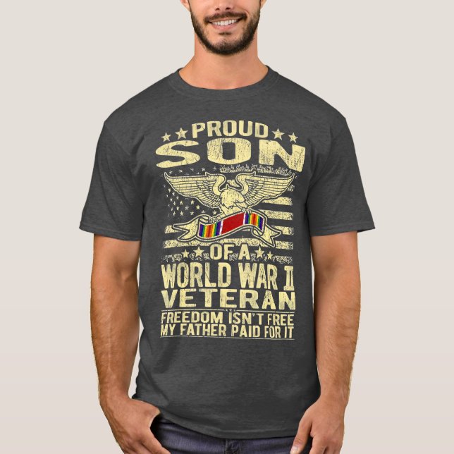 Freiheit ist ein freier, stolzer Sohn des 2. Weltk T-Shirt (Vorderseite)