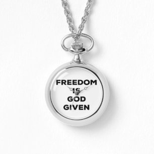 Freiheit ist Gott gegeben Armbanduhr
