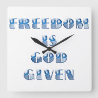 Freiheit ist Gott gegeben, blau