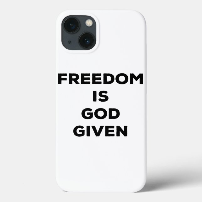 Freiheit ist Gott gegeben Case-Mate iPhone Hülle (Rückseite)