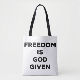 Freiheit ist Gott gegeben Tasche