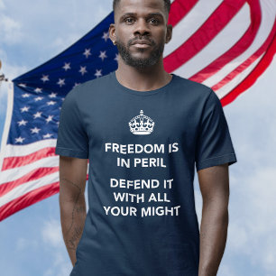 Freiheit ist in der Gefahr verteidigen sie mit T-Shirt