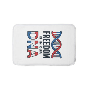 Freiheit ist in unserer DNA Patrioten Vector-Shirt Badematte