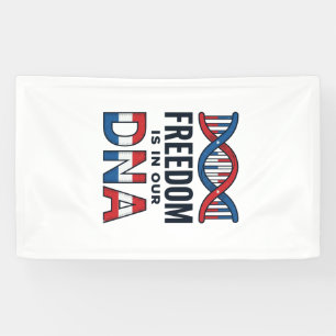 Freiheit ist in unserer DNA Patrioten Vector-Shirt Banner
