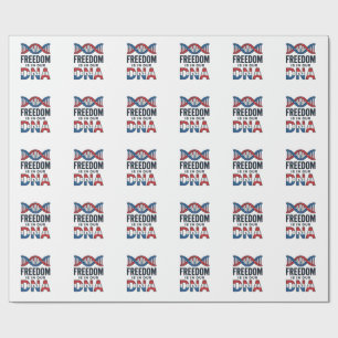 Freiheit ist in unserer DNA Patrioten Vector-Shirt Geschenkpapier