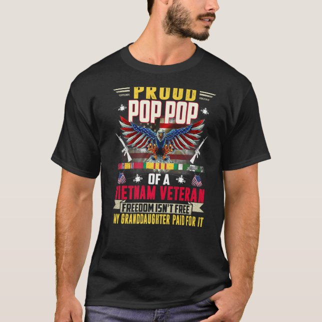 Freiheit ist kein freier, stolzer Pop-Pop eines vi T-Shirt (Vorderseite)