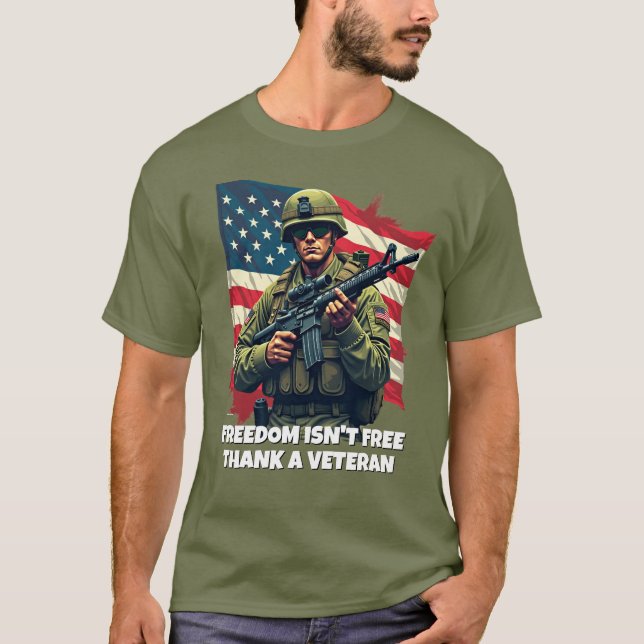 Freiheit ist kein freier T - Shirt der Veteranen-A (Vorderseite)
