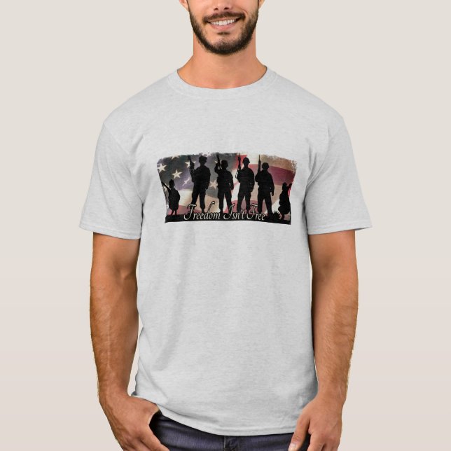 Freiheit ist nicht freie patriotische T-Shirt (Vorderseite)