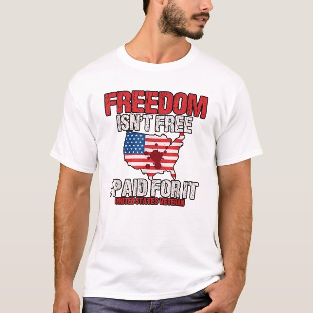 FREIHEIT IST NICHT KOSTENLOS ICH FÜR SIE BEZAHLT V T-Shirt (Vorderseite)