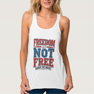 Freiheit ist nicht kostenlos Patriotisches Veteran Tank Top