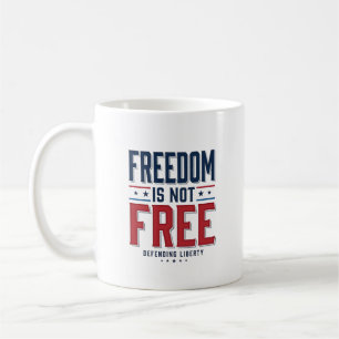 Freiheit ist nicht kostenlos patriotisches Vintage Kaffeetasse
