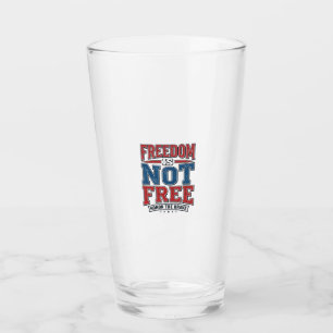 Freiheit ist nicht umsonst - Patriotisches Veteran Glas